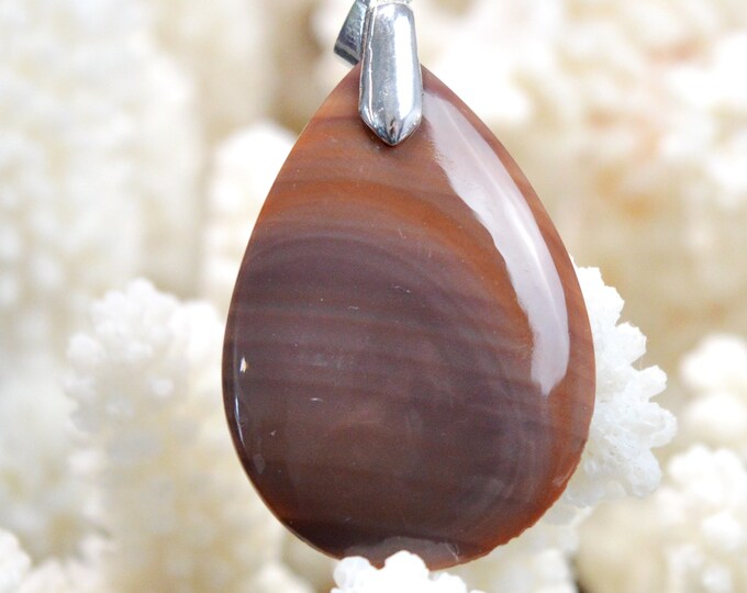 Jaspe Impérial 26 carats - pendentif cabochon pierre naturelle - Mexique // DJ54