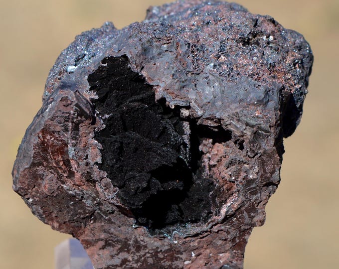Goethite 247 grams - Mont-Roc Mine, Mont-Roc, Castres, Tarn, Occitanie, France
