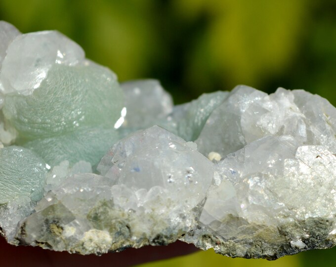 Prehnite calcite - 92 grams - Pune District, Maharashtra, India