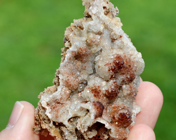 Perimorphic quartz calcite 60 grams - Valzergues, Villefranche-de-Rouergue, Aveyron, Occitanie, France
