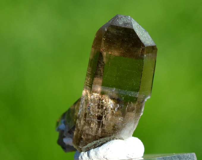 Smoky quartz 6.7 grams - Minstigertal (Münstigertal), Münster, Goms, Valais, Switzerland