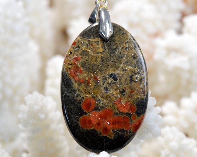 Peanut Obsidian 37 Carat - Natural Stone Cabochon Pendant - Mexico / GB67