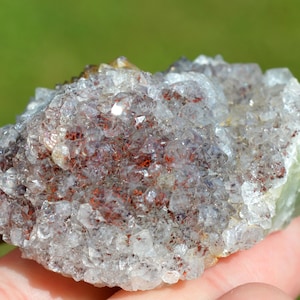 Hematoid Quartz & Fluorite 104 grams - L&#39;Argentolle, Saint-Prix, Autun, Saône-et-Loire, Burgundy-Franche-Comté, France