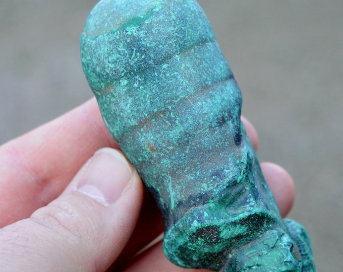Malachite 266 grams - Mashamba West Mine, Kolwezi mining district, Lualaba, DR Congo