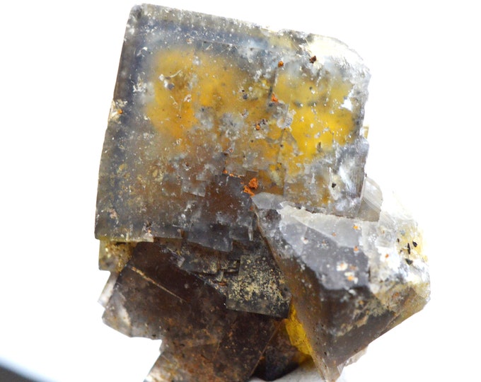Fluorite 82 grams - Valzergues, Villefranche-de-Rouergue, Aveyron, Occitanie, France