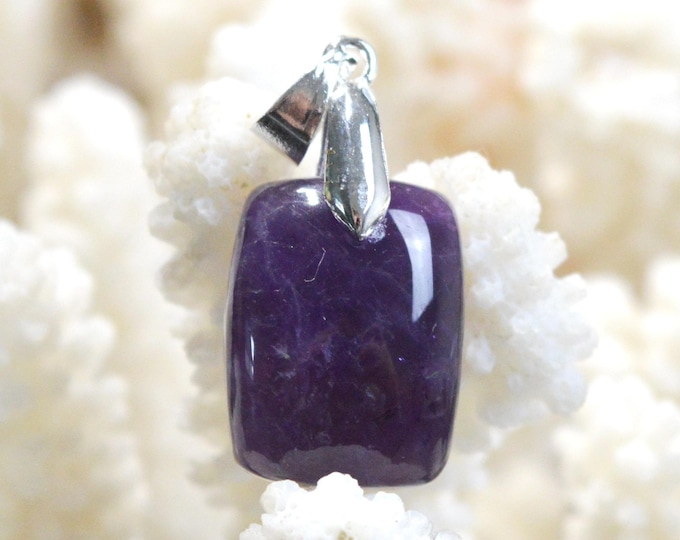 Améthyste 24 carats - pendentif cabochon pierre naturelle - Uruguay / FX2