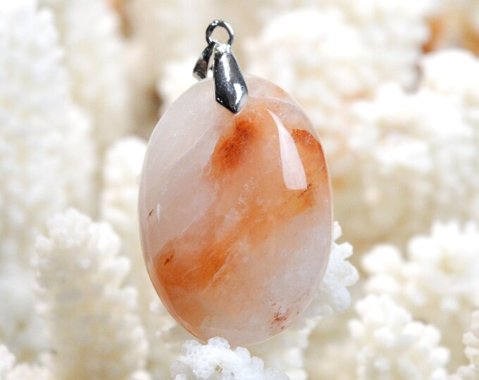 67 carat carnelian - natural stone cabochon pendant - Madagascar / FD88