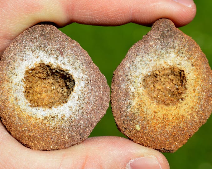 Sandstone & Quartz Geode 81 grams - Remiremont, Épinal, Vosges, Grand Est, France