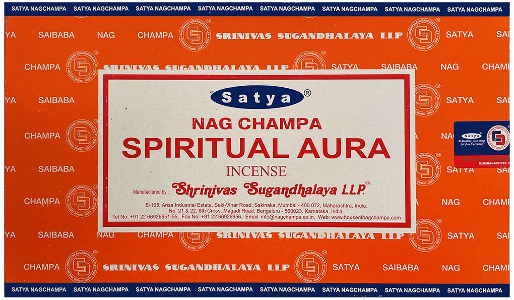 Encens - Satya Nag Champa Parfum Spiritual Aura Une Boîte