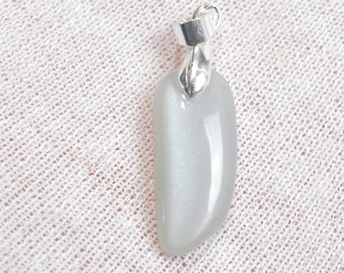 Pierre de lune noire 9 carats - pendentif cabochon pierre naturelle - Inde // DZ4
