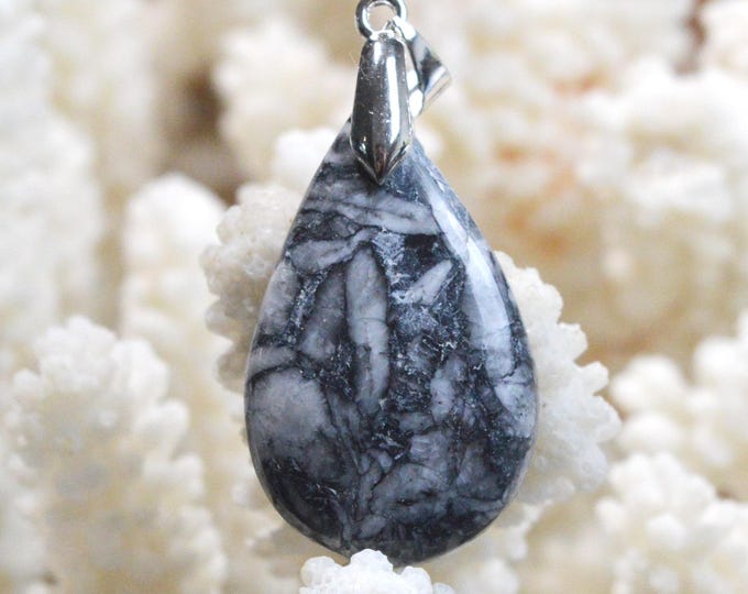 Pinolite 36 carat - natural stone cabochon pendant - Austria / FS11