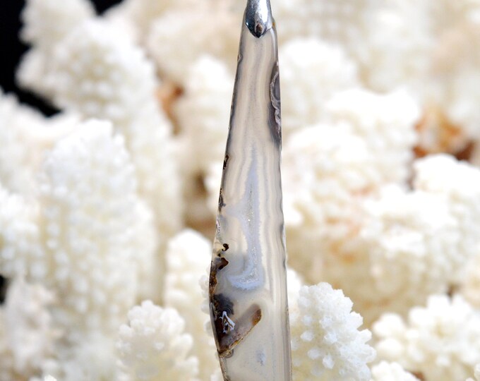 Agate Polyedrique 33 carats - pendentif pierre naturelle - Brésil // DB63
