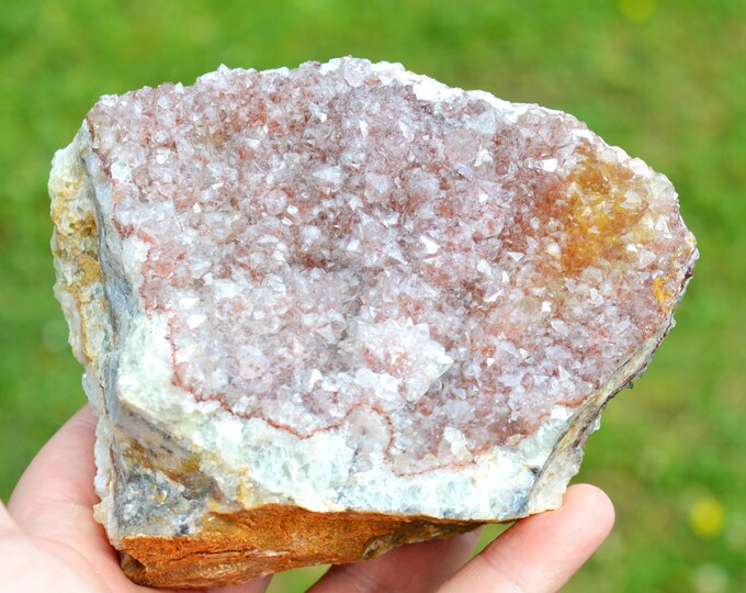 Hematoid Quartz & Fluorite 1165 grams - L'Argentolle, Saint-Prix, Saint-Léger-sous-Beuvray, Saône-et-Loire, France