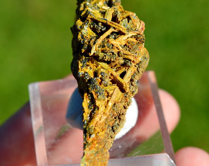 Stibnite & Stibiconite 43 grams - La Forge Mine, Anzat-le-Luguet, Issoire, Puy-de-Dôme, Auvergne-Rhône-Alpes, France