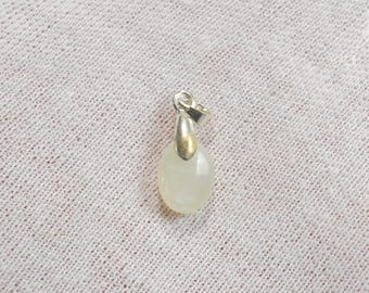 Pierre de lune blanche 6 carats - pendentif cabochon pierre naturelle - Tanzanie / FV21