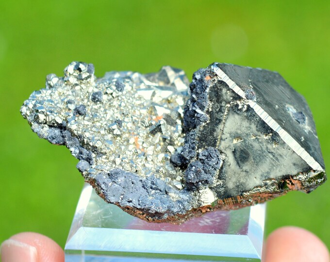 Pyrite & Sphalerite 101 grams - Huanzala Mine, Huallanca, Huallanca District, Bolognesi Province, Áncash, Peru