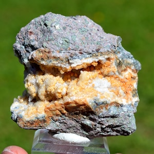 Amethyst & Calcite 228 grams - Capurru Quarry, Osilo, Sassari Province, Sardinia, Italy