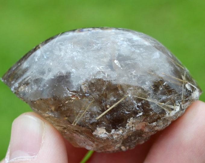 Smoky Quartz & Rutile 103 grams - Ibitiara, Bahia, Brazil