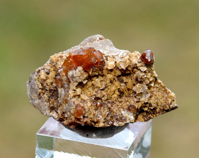 Grossular garnet 9 grams - Sierra de Cruces, Sierra Mojada Municipality, Coahuila, Mexico