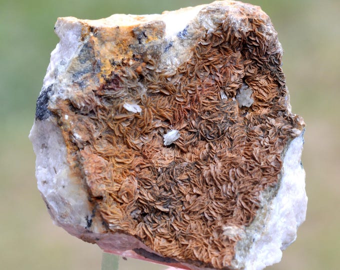 Siderite & Quartz 117 grams - Les Redoutières Mine, Chaillac Mines, Chaillac, Le Blanc, Indre, Centre-Val de Loire, France