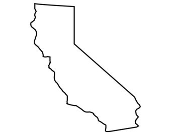 California Outline SVG Files California Cut Files United States of ...