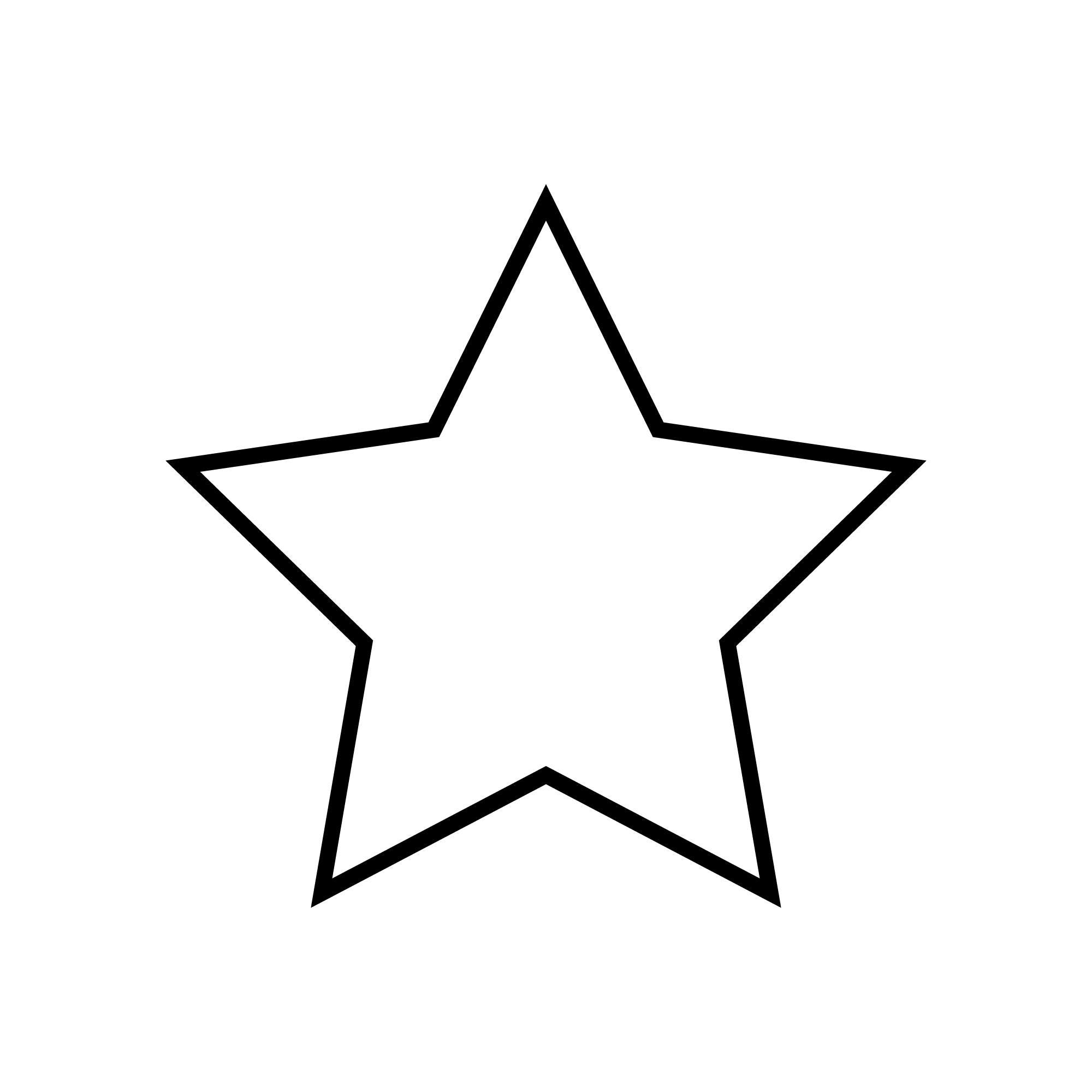 Archivos SVG de contorno de estrella, archivos de corte de estrella,  archivos vectoriales de estrella, vector de estrella, imágenes prediseñadas  de, image size:2000x2000