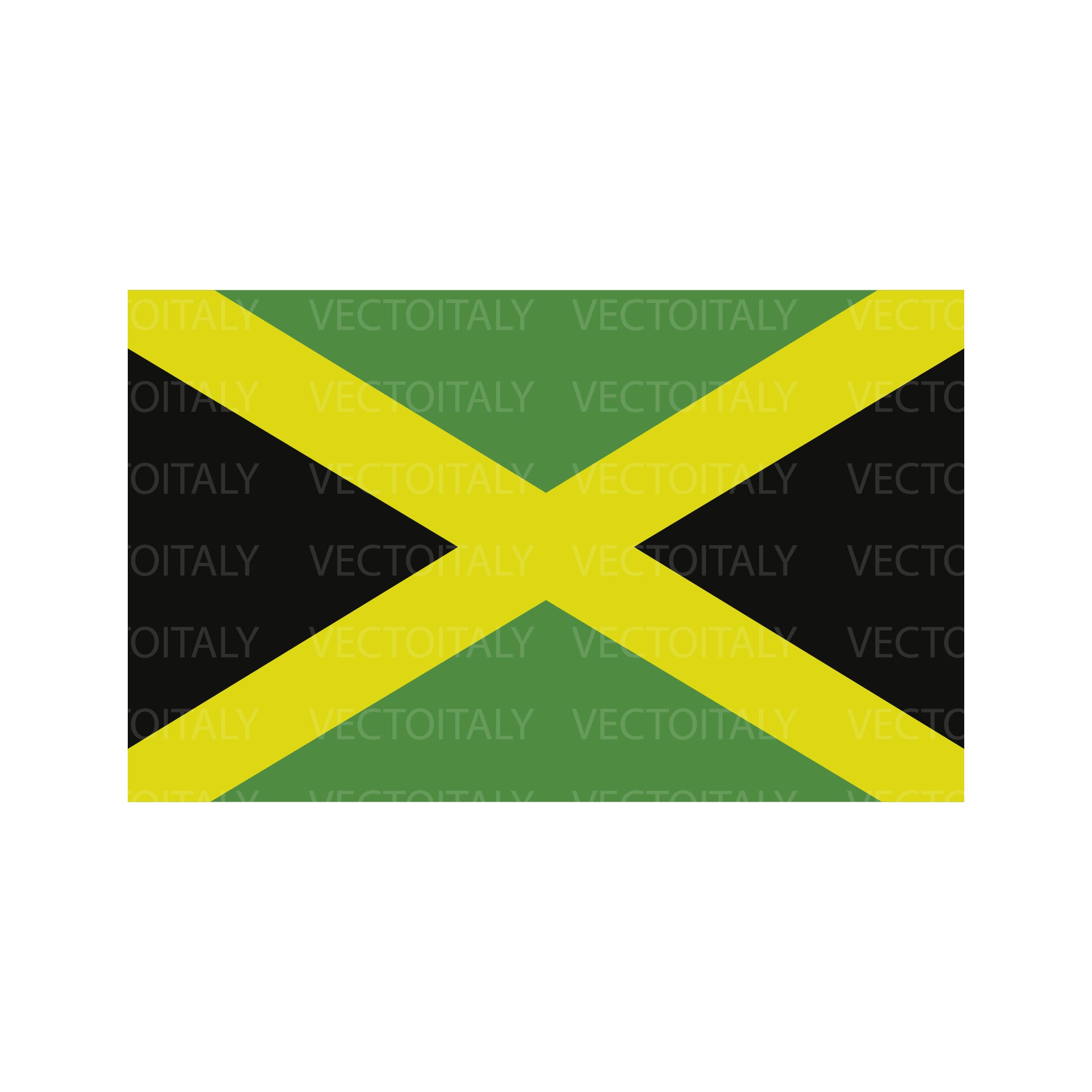 ジャマイカ国旗 SVG オリジナルカラー、ジャマイカ国旗 PNG、オン