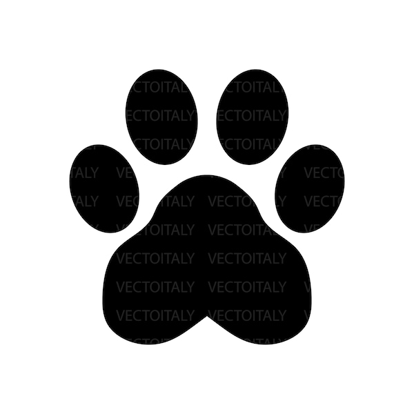 Katzenpfotenabdruck SVG – Sofortiger digitaler Download, SVG-, AI-, EPS-, PNG- und JPG-Dateien enthalten! Haustier, Katze, Kätzchen