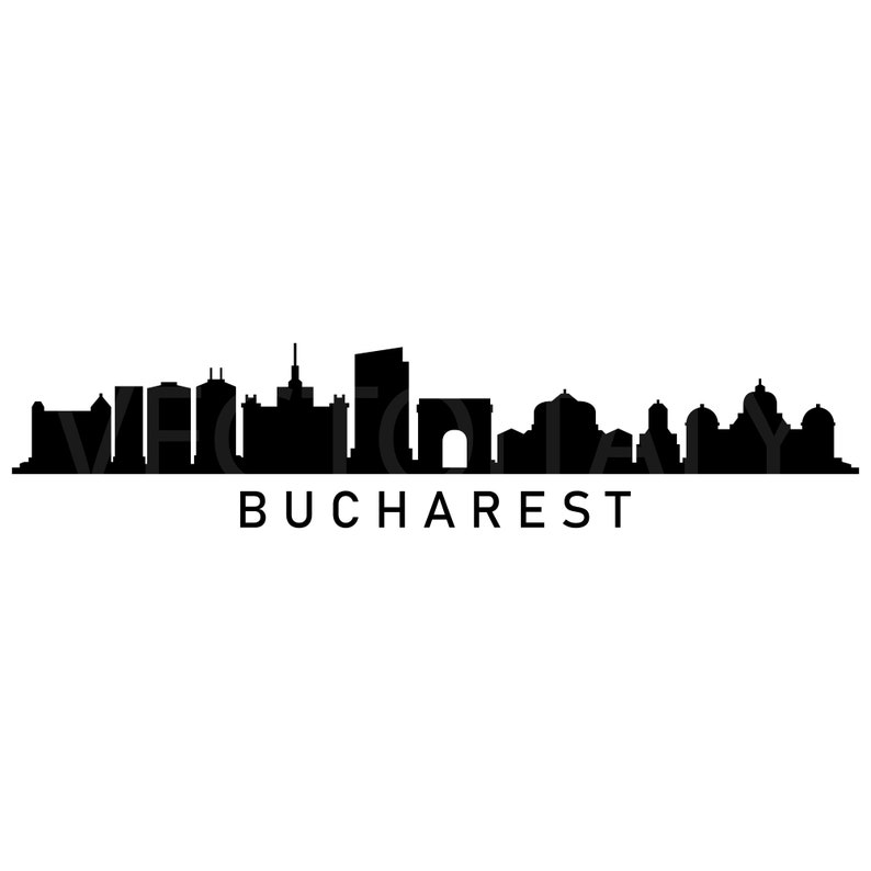 Bucharest Skyline Illustration in Vector and Available in SVG, PDF, Eps ...