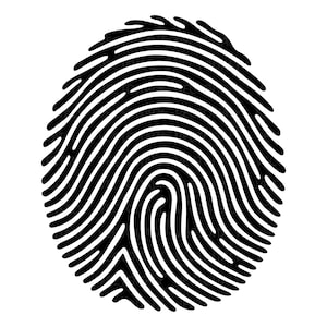 Fingerprint SVG, Finger Print SVG, Fingerprint, Fingerprint Stencil, Thumbprint, Cricut Silhouette Cut File, Print At Home