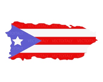 Puerto Rico SVG, Puerto Rican Flag, Puerto Rico Island Map, Puerto Rico PNG, Sublimation, Clip Art, Instant Digital Download
