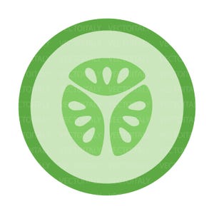 Tranche de concombre SVG, Concombre PNG, Clipart Concombre, Téléchargement numérique instantané