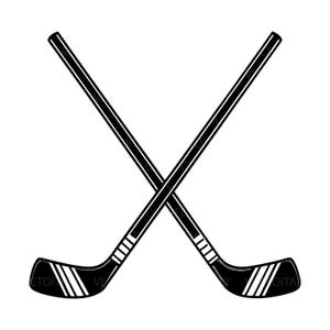 Two Black Field Hockey Sticks Crossed for Players Teams Coaches Moms - You Change Color - Digital Download svg png pdf