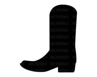 Cowboy Boot SVG, Cowboy Boot Cut File, Western Svg, Cowboy SVG, Svg file for Cricut, Cowboy Boot Silhouette, Western Clipart
