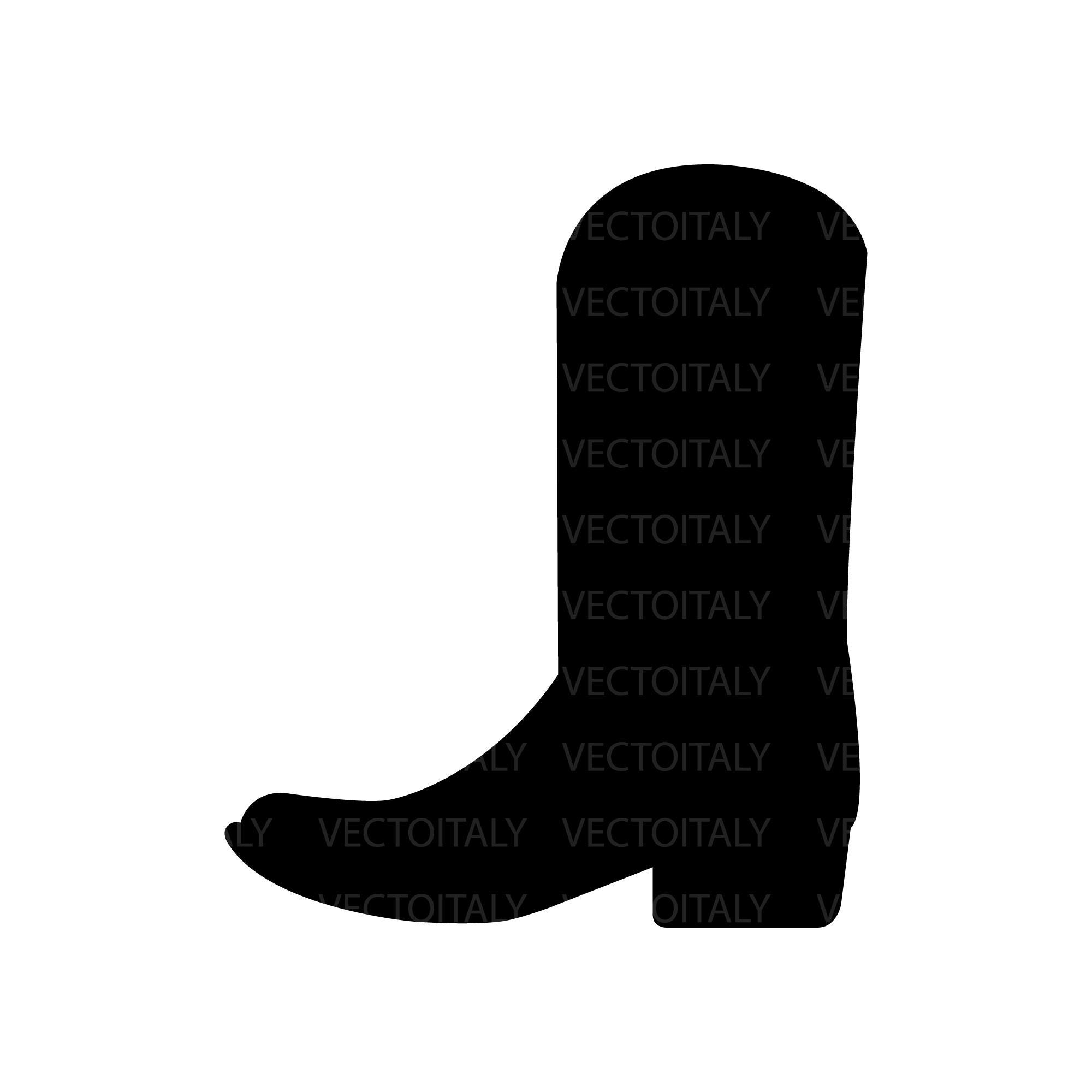 Cowboy Boot SVG, Cowboy Boot Cut File, Western Svg, Cowboy SVG, Svg file for Cricut, Cowboy Boot Silhouette, Western Clipart