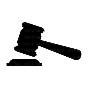 Gavel geïllustreerd in vector en beschikbaar in SVG-, PDF-, Eps-, Png-, JPEG- en Ai-formaat en beschikbaar voor directe download