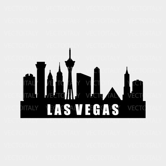 Download this Las Vegas skyline cityscape as a PNG, SVG, EPS or