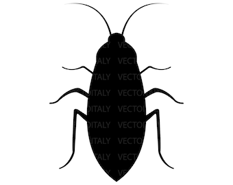 Cockroach Svg, Cockroach Insect Png, Pest Clipart, Cockroach Icon, Bug Cricut Cut File
