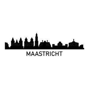 Maastricht skyline illustrated in vector and available in SVG, PDF, Eps, Png, JPEG and Ai format and available for instant download
