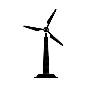 Wind Turbine Svg Renewable Energy Svg Wind Turbine Digital Download for Cricut and Silhouette includes svg, jpeg, eps, pdf,