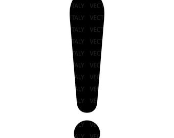 感嘆符 SVG | 感嘆符 SVG | 感嘆符 SVG シルエット | 句読点と記号の