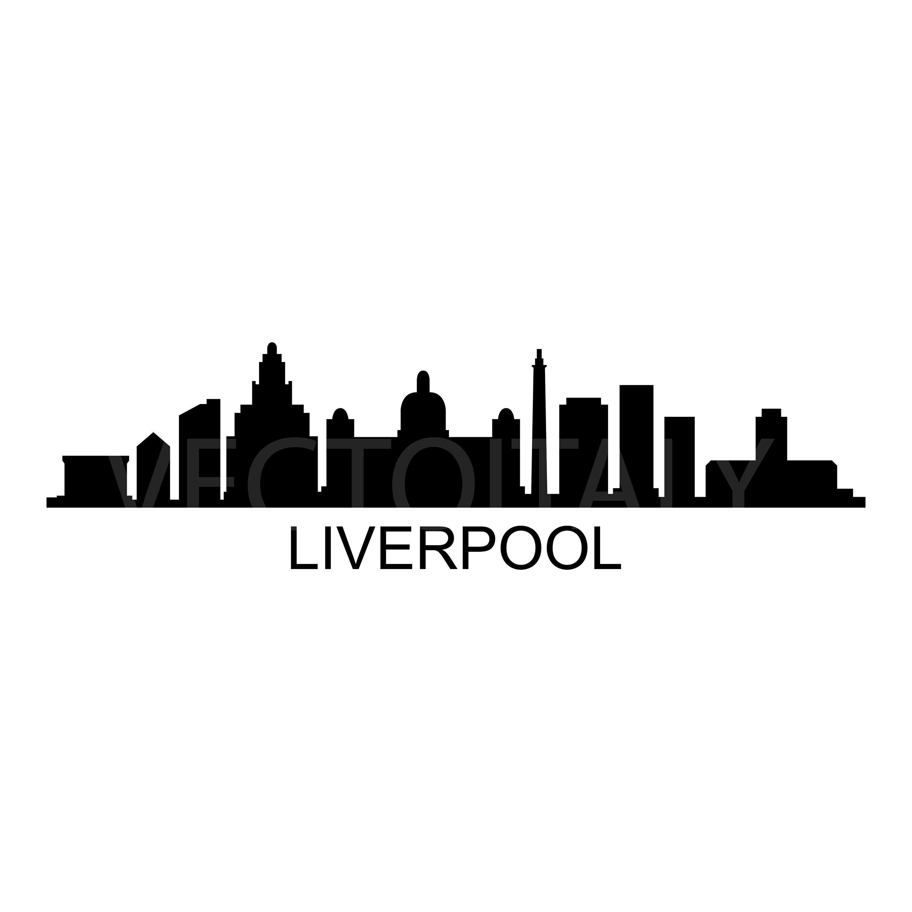 Liverpool Vector Files Skyline Liverpool Illustrated in Vector and Available in SVG, PDF, Eps ...