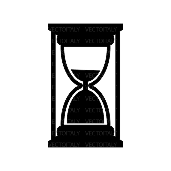 Reloj de arena de arena, archivos cortados para Cricut, silueta