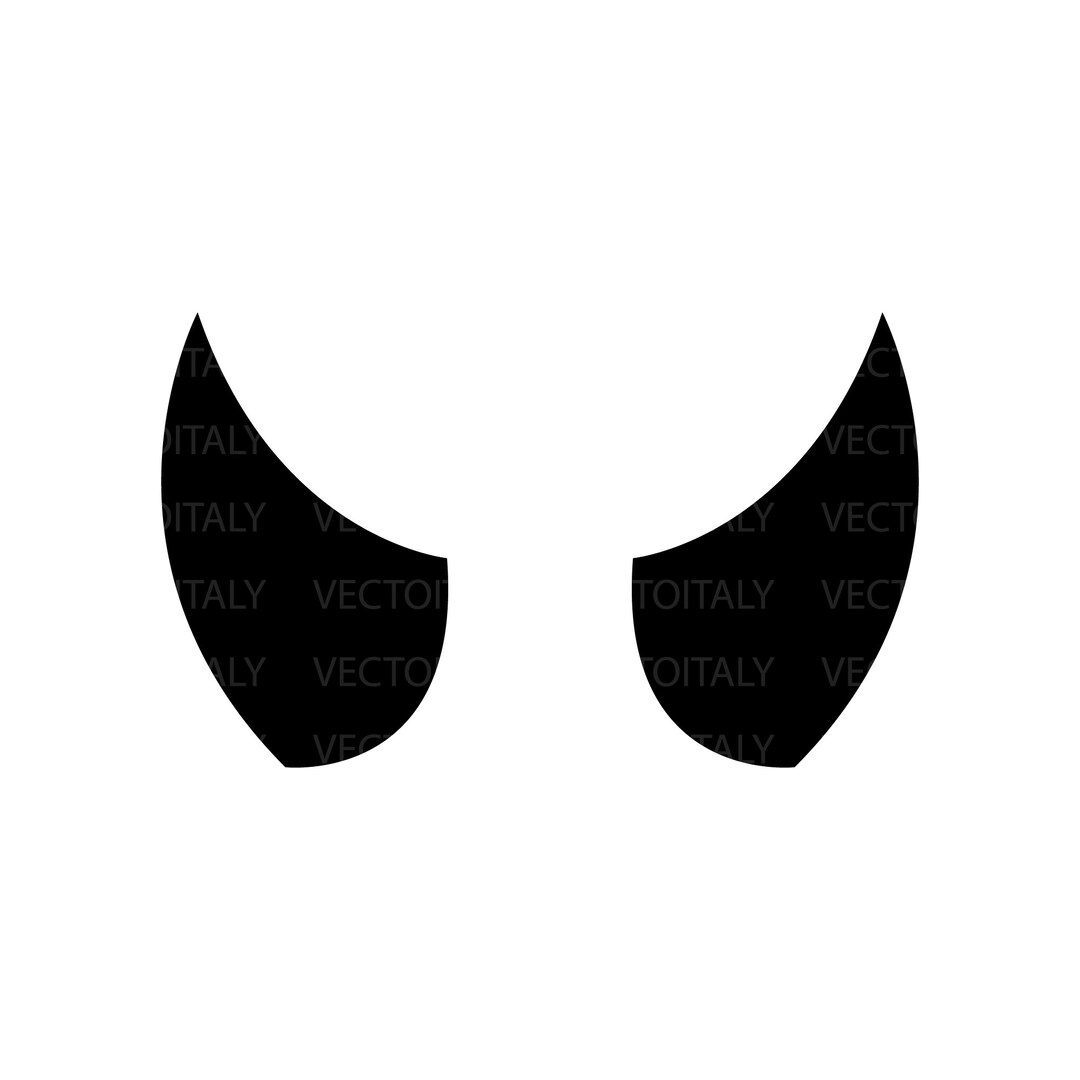 Devil Horns. Files Prepared for Cricut. SVG Clip Art. Digital File ...