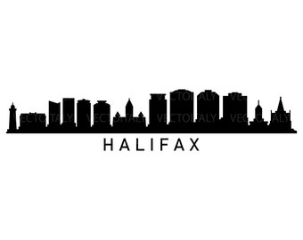 Halifax skyline illustrated in vector and available in SVG, PDF, Eps, Png, JPEG and Ai format and available for instant download