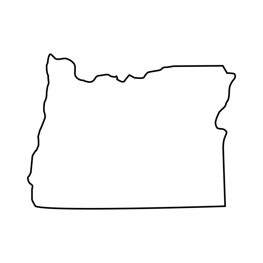 Oregon Outline SVG Files, Oregon Cut Files, United States of America ...