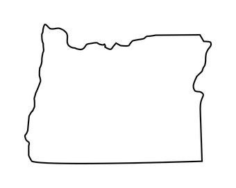 Oregon Outline SVG Files Oregon Cut Files United States of America ...