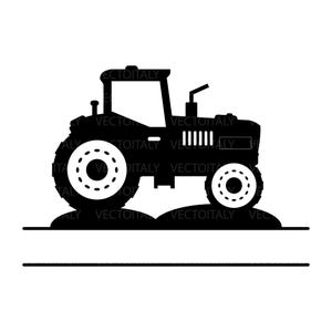 Traktormonogram svg, traktorsvg, lantbrukstraktorsvg, gårdssvg, monogramsvg, namnramssvg, bondesvg, lantbrukslivssvg