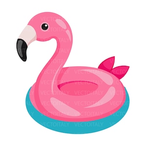 Può includere: Un galleggiante gonfiabile a forma di fenicottero rosa con becco nero, dettagli bianchi e base ad anello blu. Il galleggiante ha un dettaglio a forma di fiocco sul retro. Perfetto per l'estate.