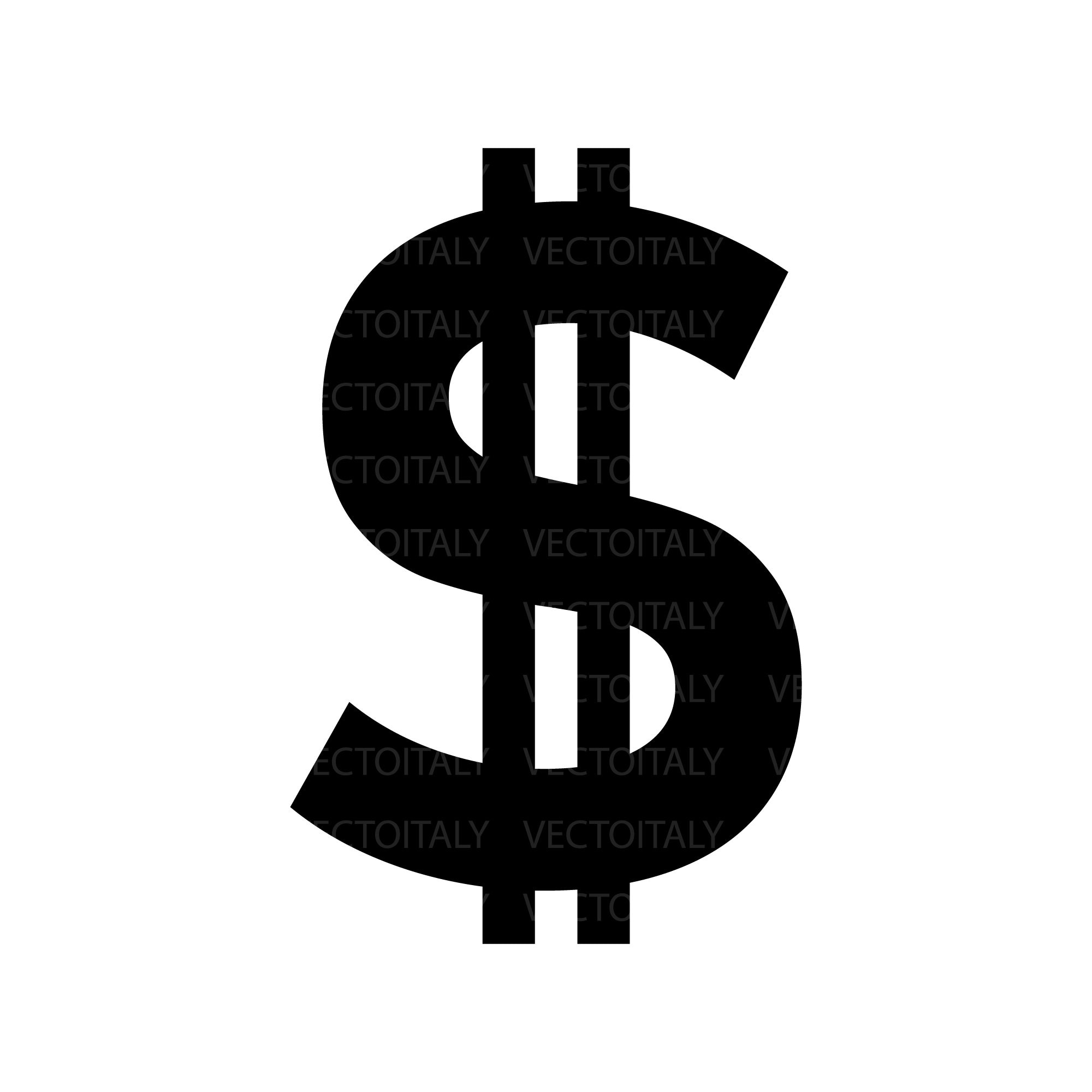 Dollar Sign Svg Digital Download, Dollar Sign Digital Cut File, Dollar Sign Cutting Files, Dollar Sign Svg Cut Files